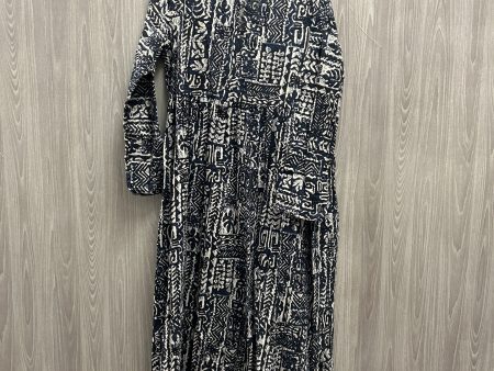 Dress Casual Maxi By Shein In Blue & White, Size: L Sale