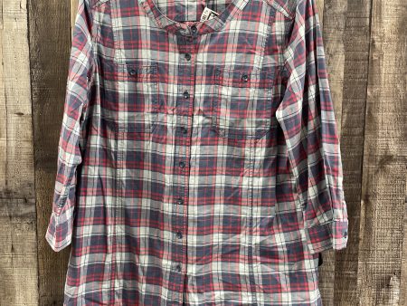 Tunic Long Sleeve By Duluth Trading In Plaid Pattern, Size: L Hot on Sale