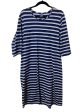 Dress Casual Midi By Lands End In Striped Pattern, Size: 1x Online