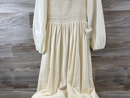 Dress Casual Maxi By Clothes Mentor In Ivory, Size: Small For Discount